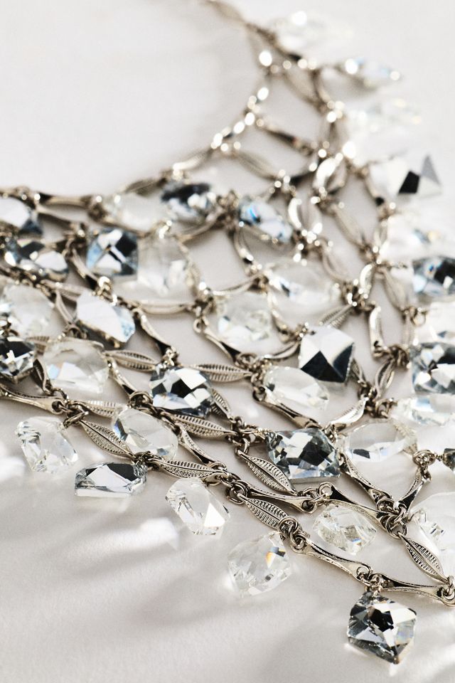 By Anthropologie Floating Crystal Necklace #1