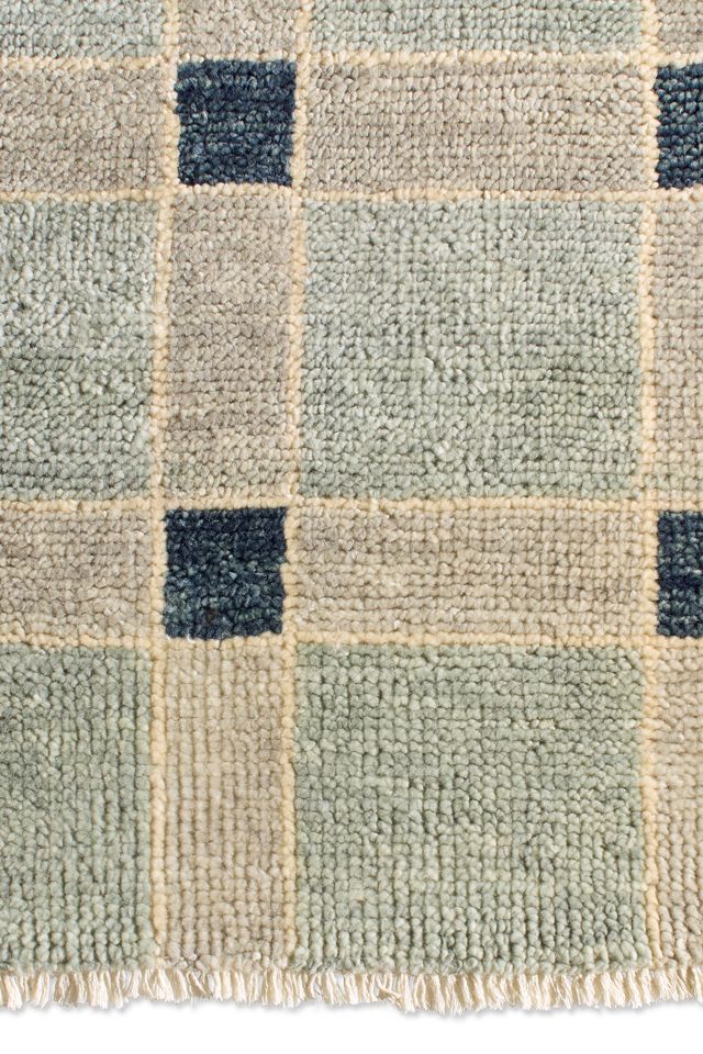 Lynn Geometric Hand-Knotted Wool Rug #1