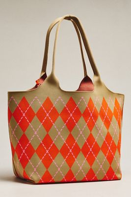 Shiraleah Robbie Argyle Tote Bag
