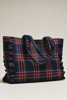 Shiraleah Scottie Ruffled Tote Bag