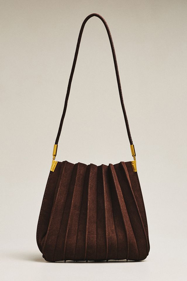 Melie Bianco Carrie Faux Suede Shoulder Bag #1