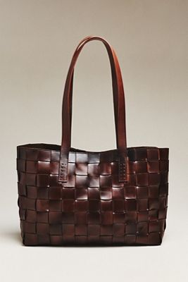 Wyeth Frankie Woven Leather Tote Bag