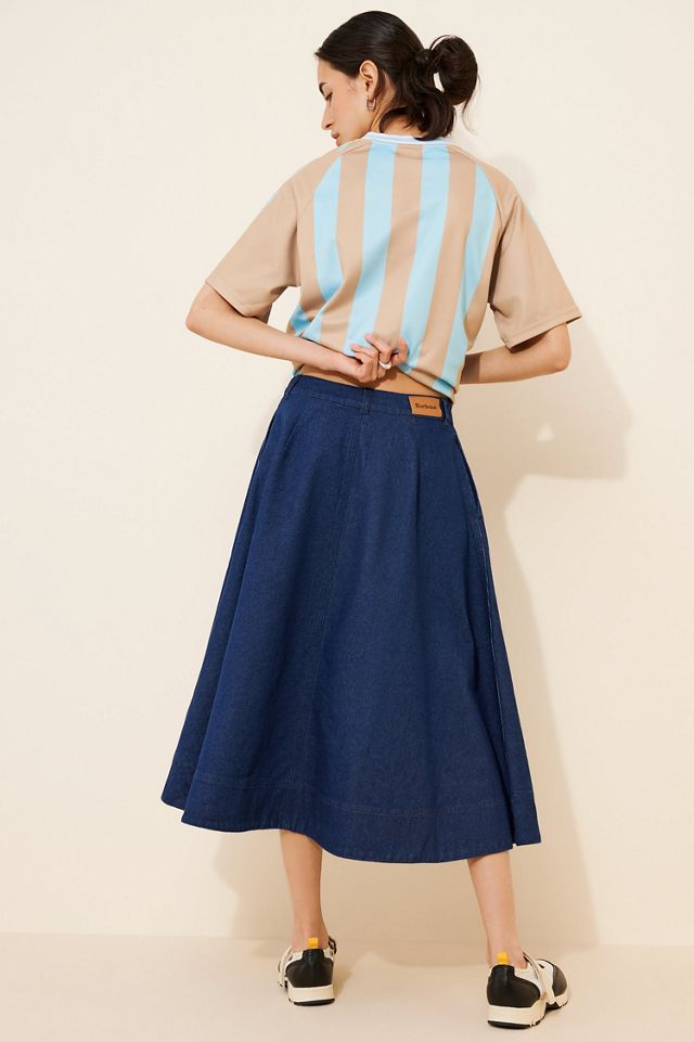 Barbour Maia Denim Midi Skirt #1