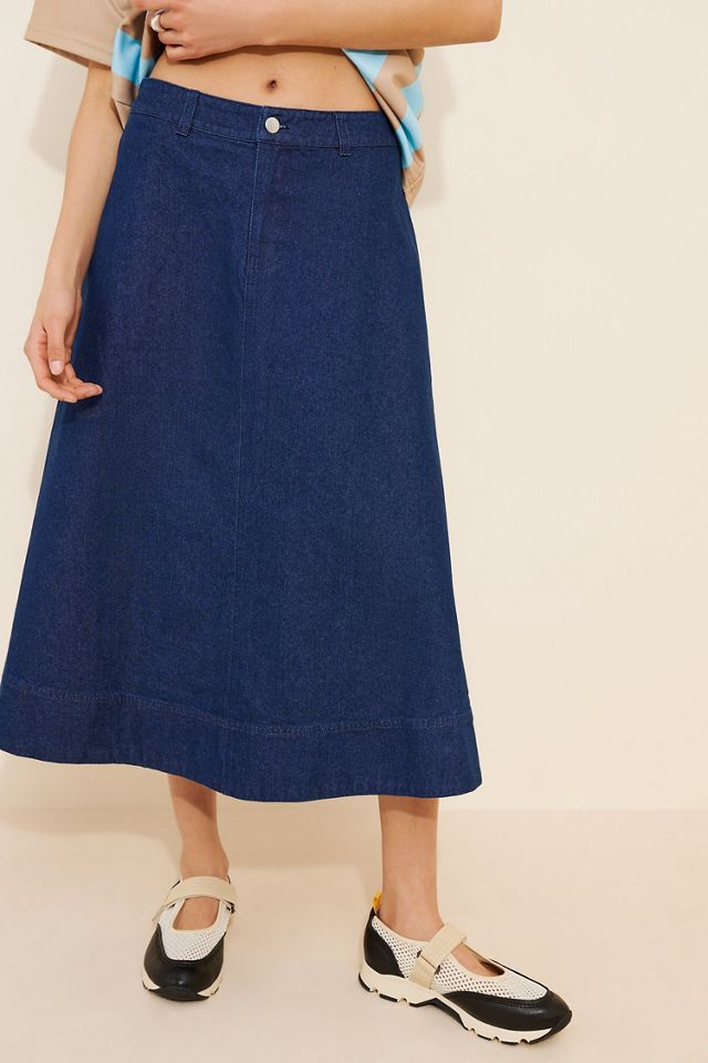 Barbour Maia Denim Midi Skirt #3