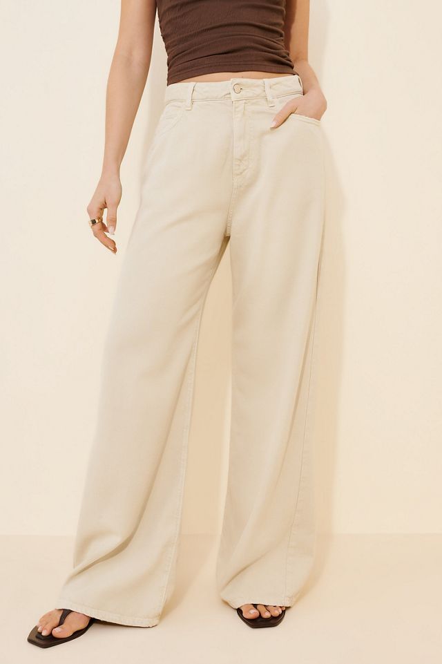 Icon Denim High Rise Light Wash Wide Leg Jeans #2