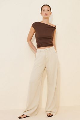 Icon Denim High Rise Light Wash Wide Leg Jeans