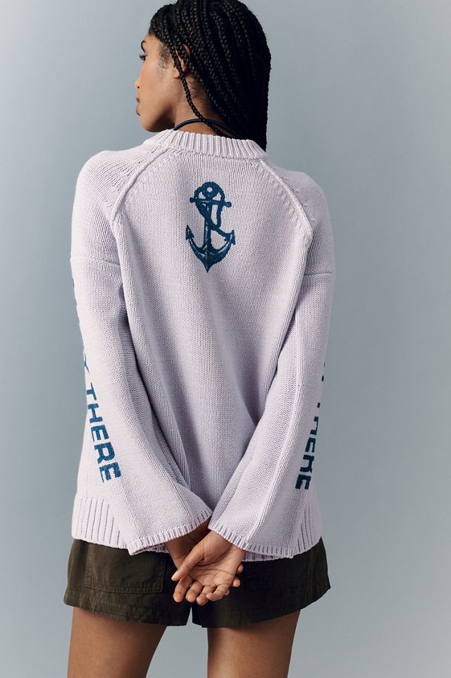 Pilcro Graphic Printed Crew-Neck Sweater #1