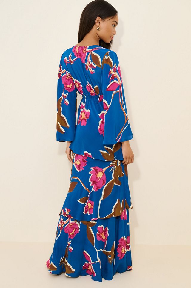 Atsu Bell Sleeve Tiered Maxi Dress #1