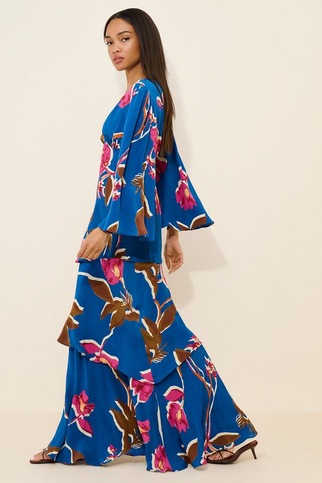 Atsu Bell Sleeve Tiered Maxi Dress #3
