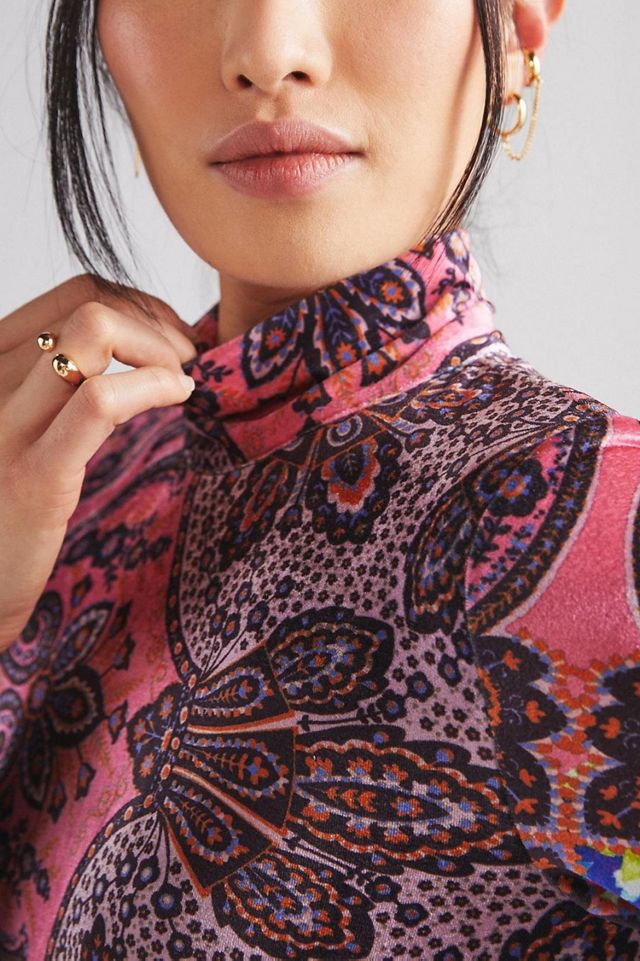 Slim High Neck Midi Dress #1