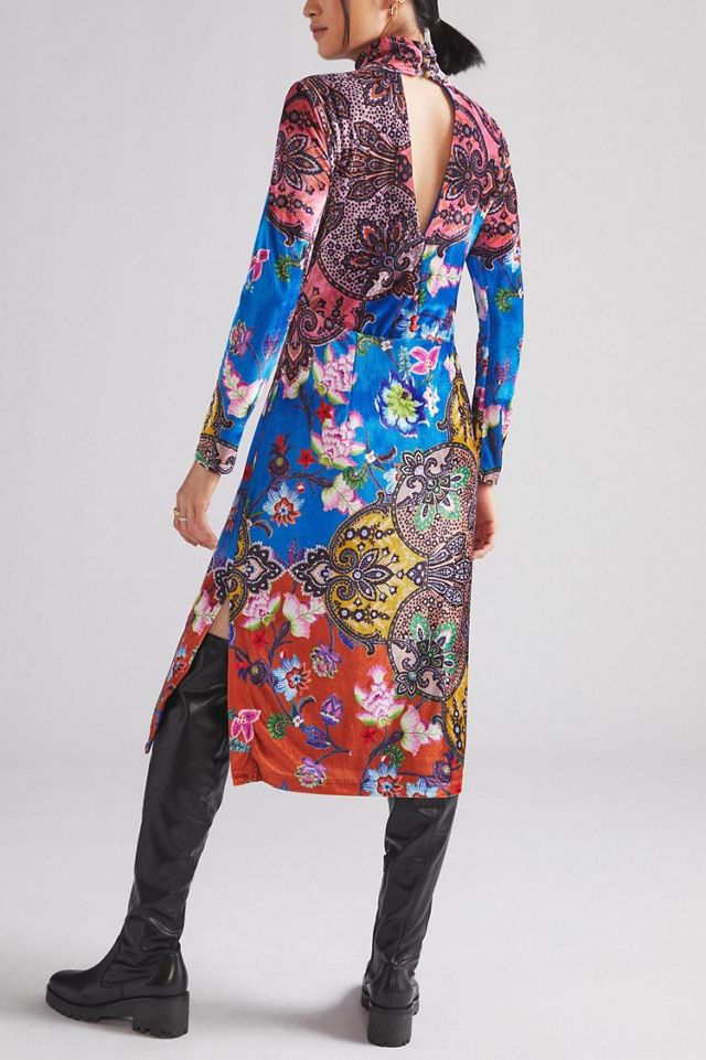 Slim High Neck Midi Dress #2