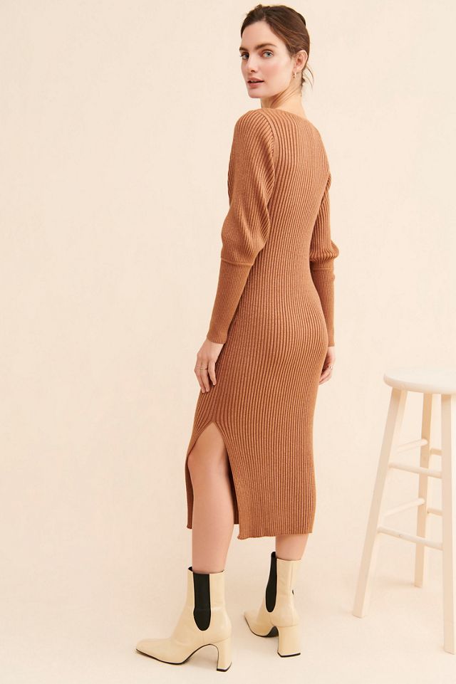 Dolan Lurex Rib Midi Dress #1