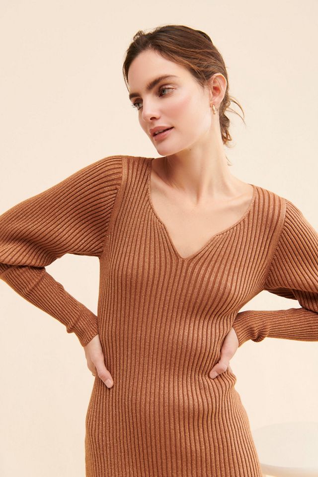 Dolan Lurex Rib Midi Dress #2
