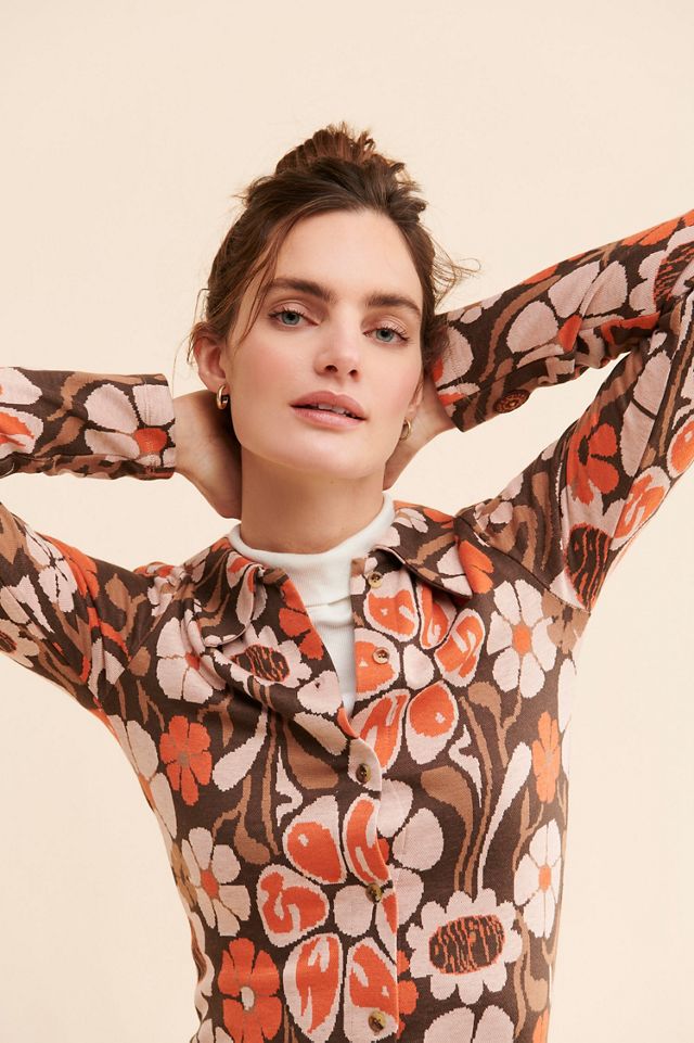 Damson Madder Maude Jacquard Floral Dress #2