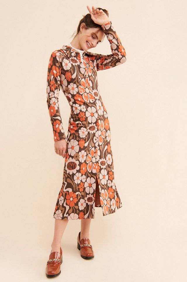 Damson Madder Maude Jacquard Floral Dress #3