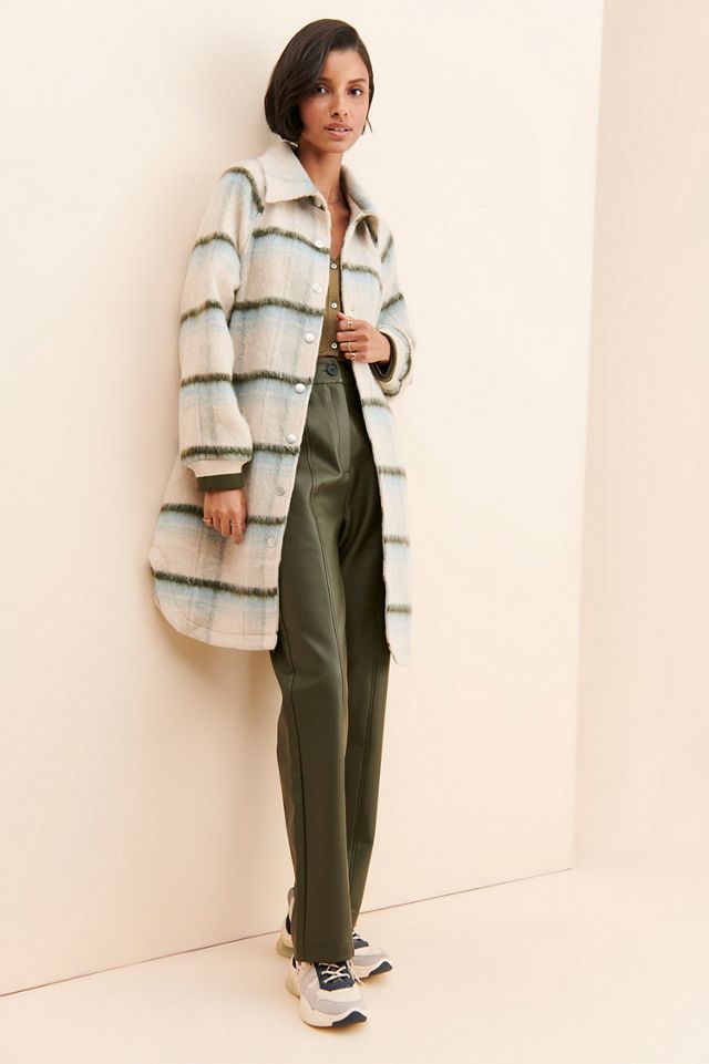 Bagatelle Plaid Wool Blend Shirt Jacket #3