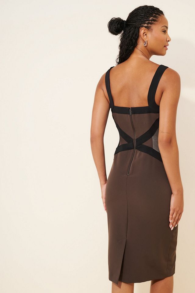 Bandage Mesh Midi Dress #2