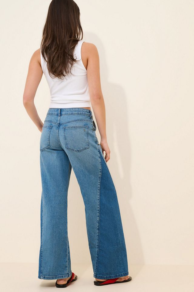 The Astra Colorblock Flare Jeans #1