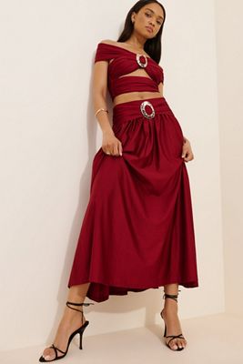 The Wolf Gang Samba Midi Skirt | Anthropologie