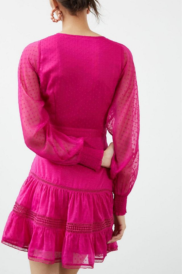 Let Me Be Lace Wrap Mini Dress #1