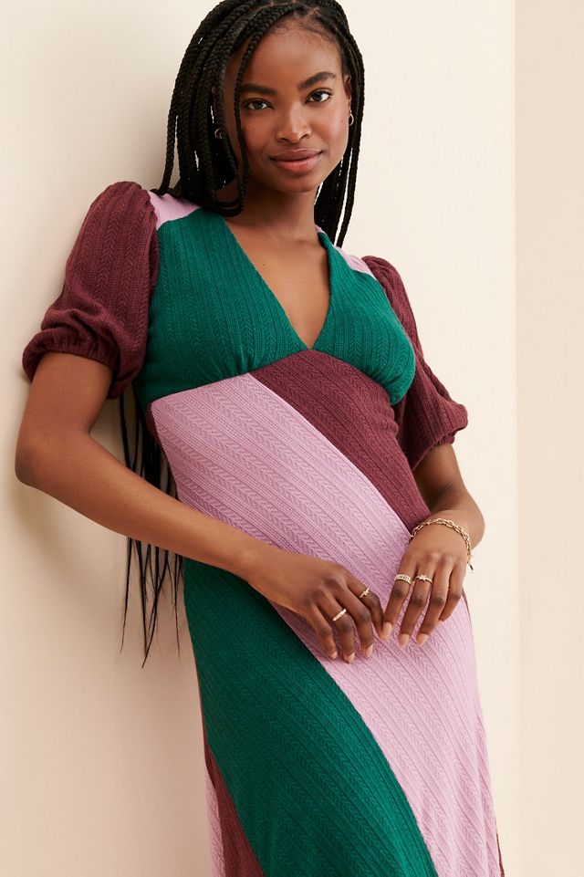 Hutch Colorblock Rib Knit Dress #3