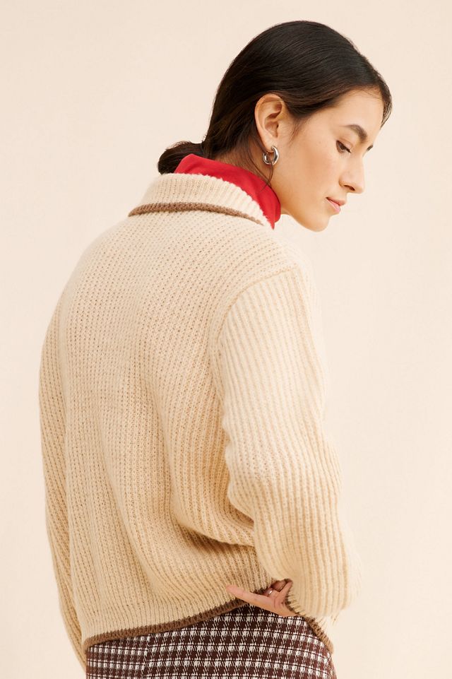 Little Lies Francesca Collared Cardigan Sweater #1