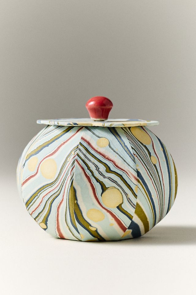 Hand-Marbled Lidded Trinket #1