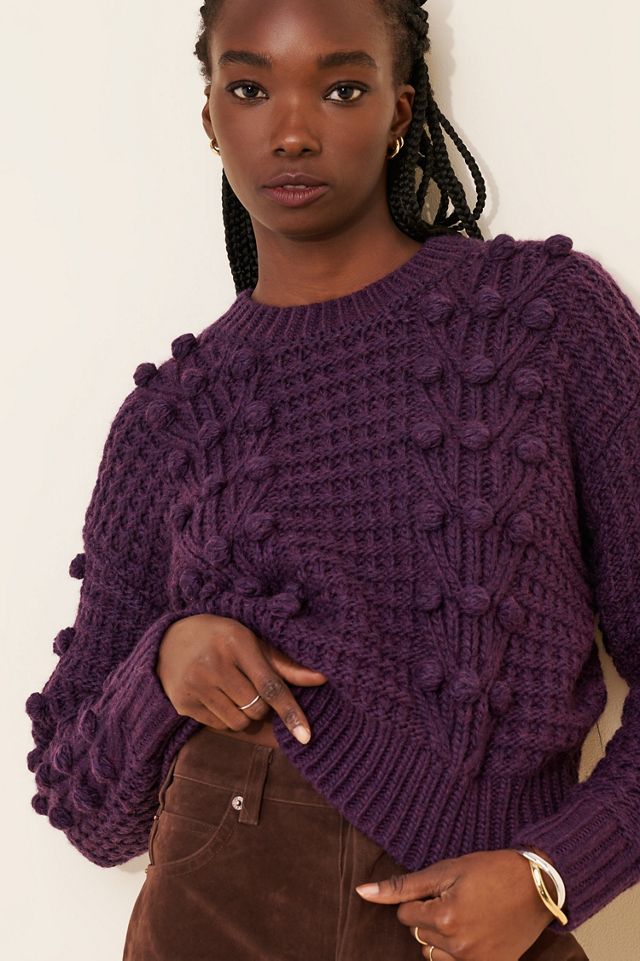 Knit Maker Mixed Cable Crewneck Sweater #2