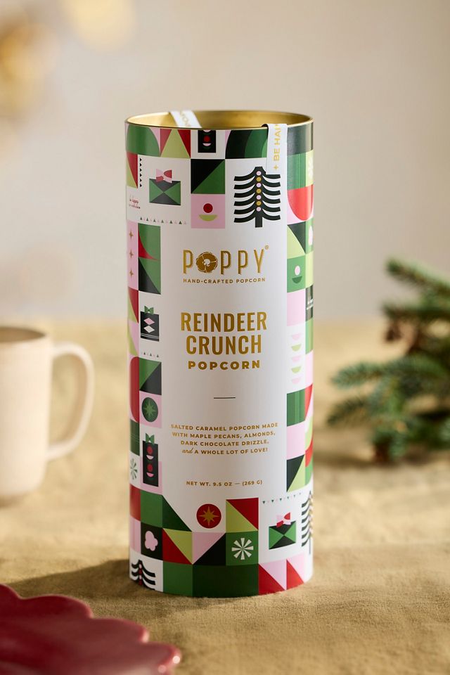 Poppy Reindeer Crunch Popcorn Tin #1