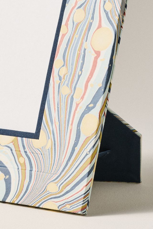 Hand-Marbled Paper Frame #1