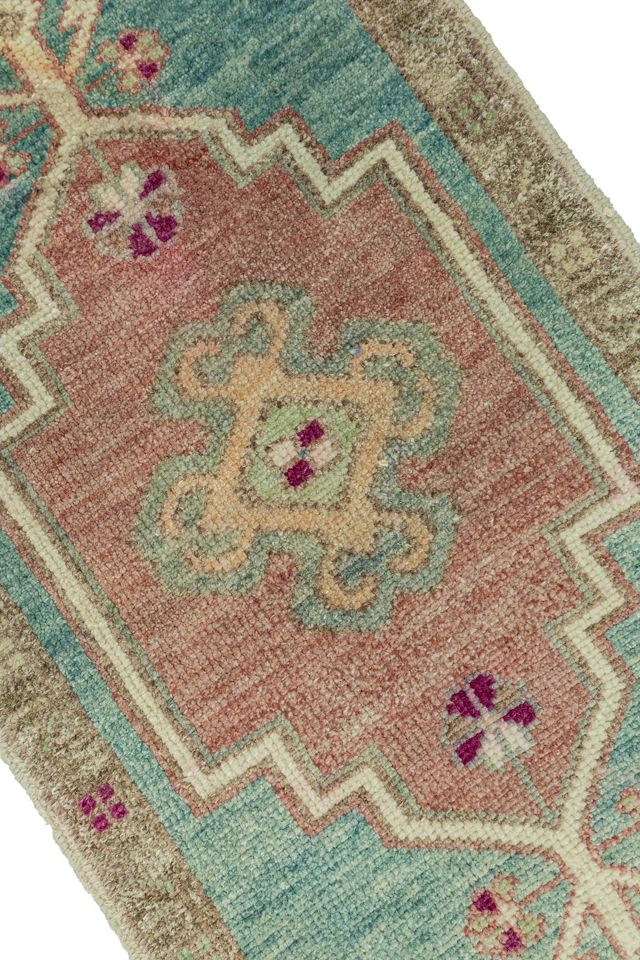 Vintage Turkish Mini Rug No. 807 #2