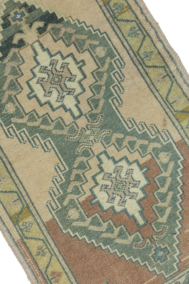 Vintage Turkish Mini Rug No. 813 #2