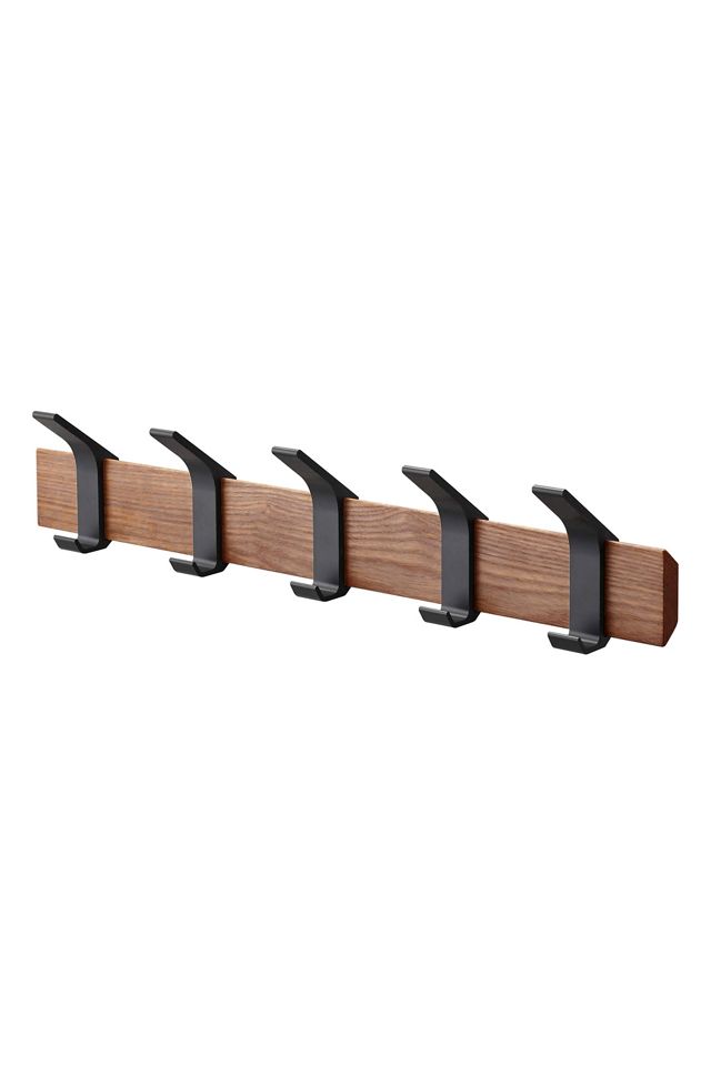 Wall Mounted Wood and Metal Coat Rack #2