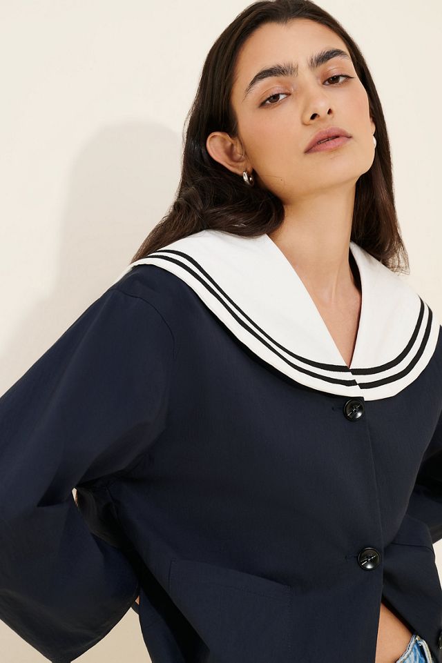 FRENCHMAUVE Sailor Collared Jacket #2