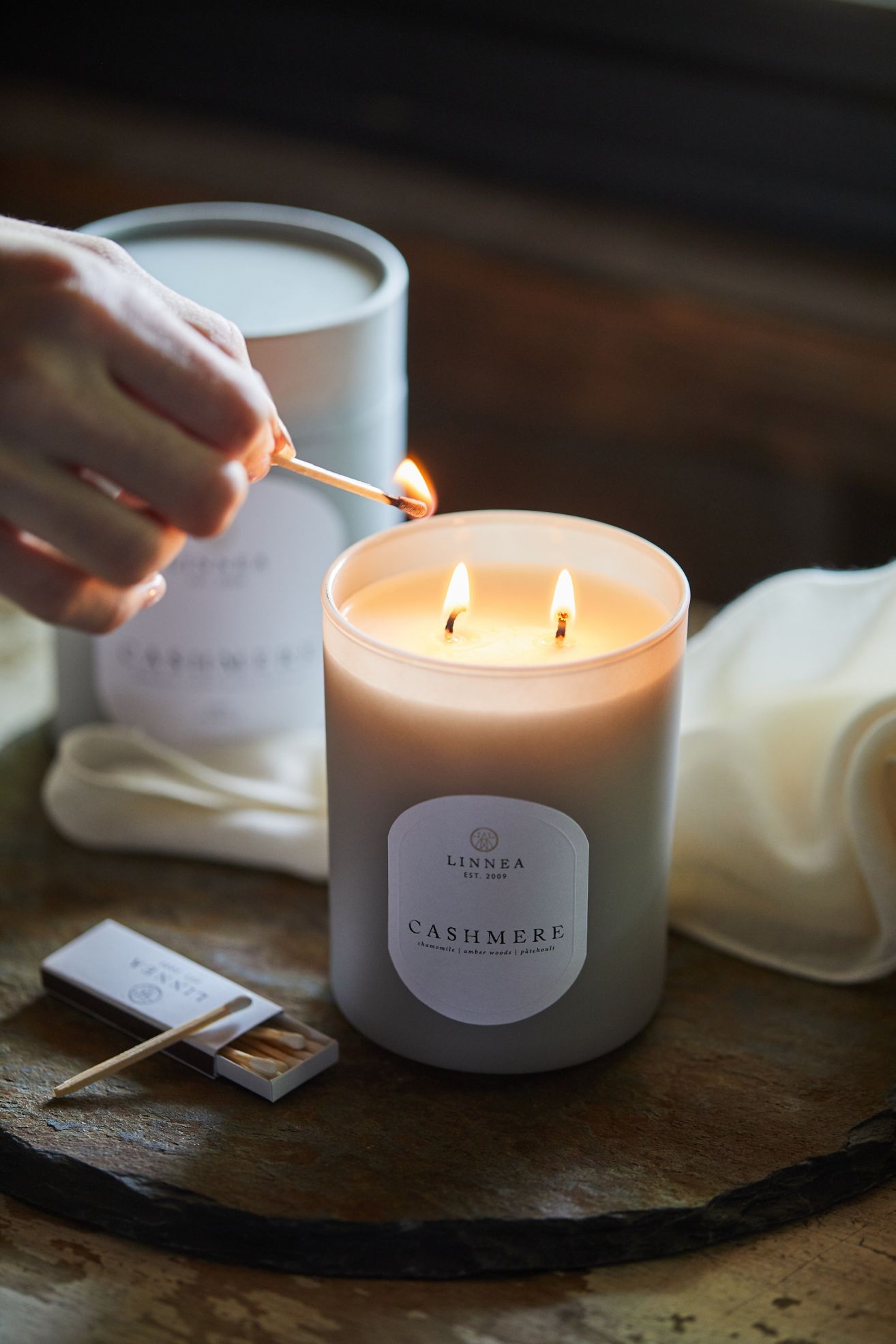 Linnea Candle, Cashmere - Multi, One Size
