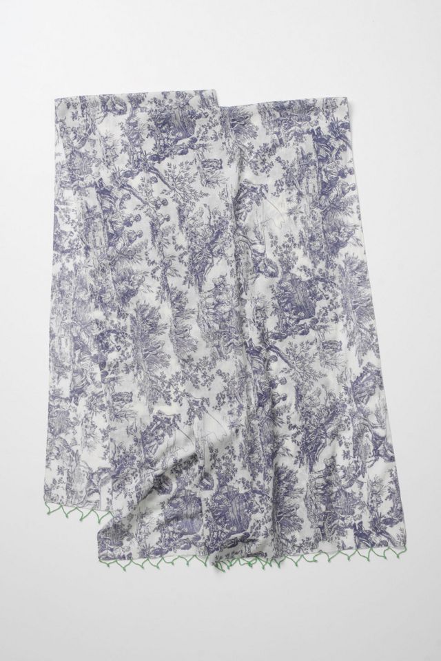 Beaded Toile Scarf #1