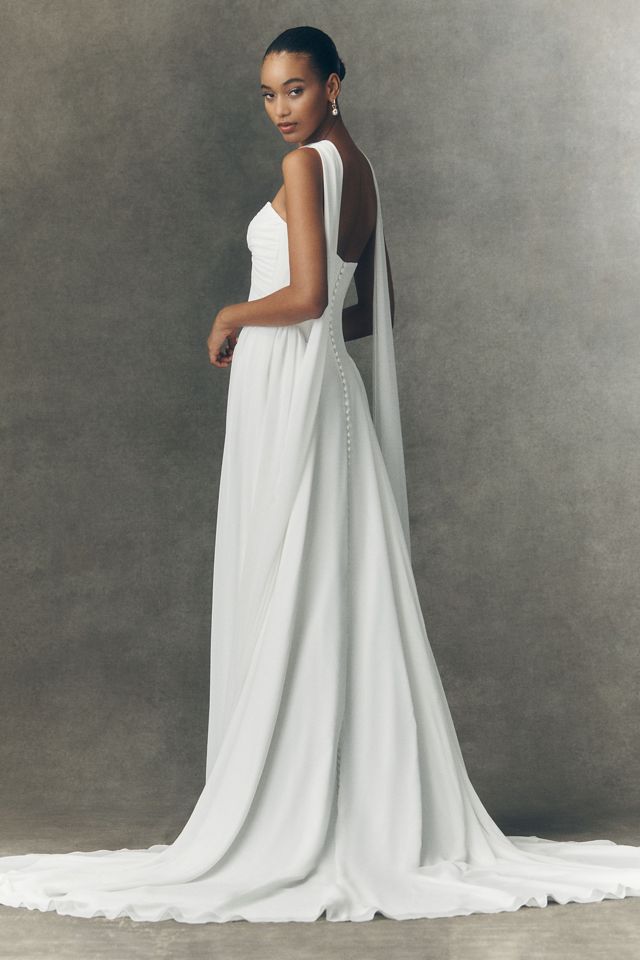 Jenny by Jenny Yoo Shiloh Strapless Chiffon Wedding Gown #1