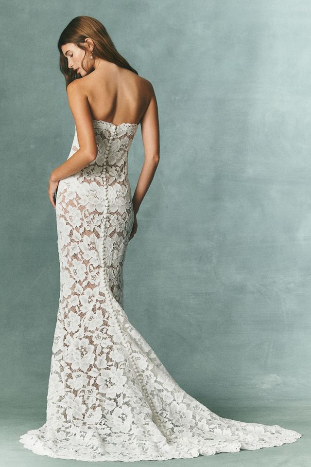 v neck spaghetti strap bridesmaid dress Luca Embroidered Maxi Dress in Hunter Green main image 1