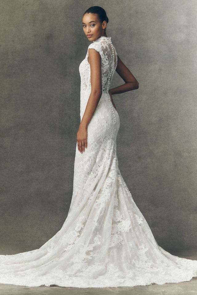 Anthropologie Weddings x Pronovias Eika Lace Wedding Gown #5