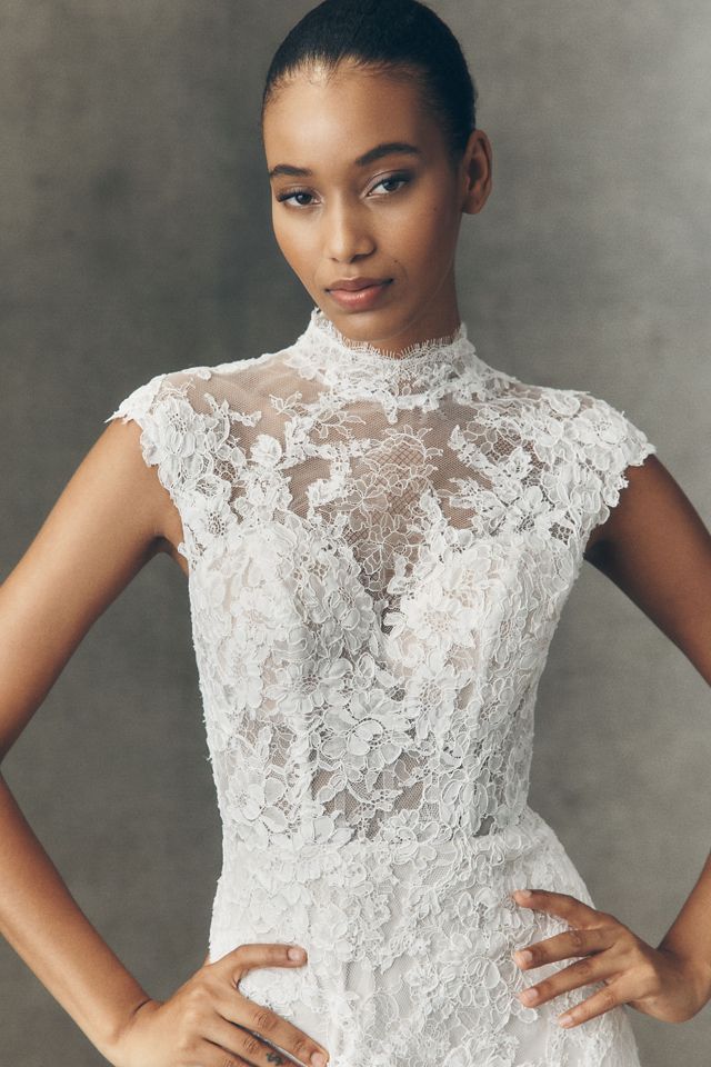 Anthropologie Weddings x Pronovias Eika Lace Wedding Gown #1