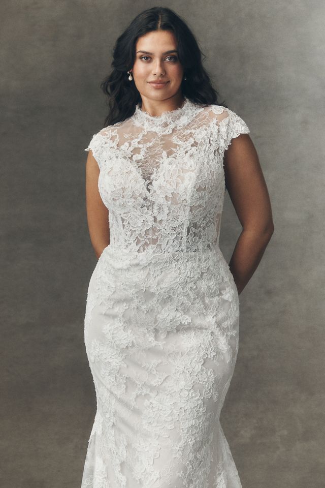 Anthropologie Weddings x Pronovias Eika Lace Wedding Gown #8