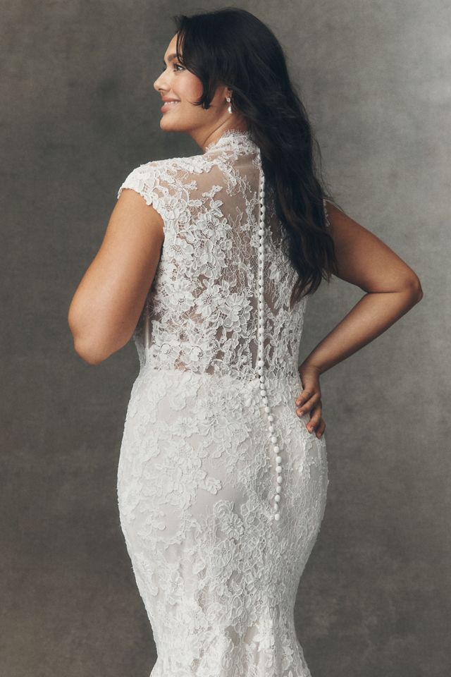 Anthropologie Weddings x Pronovias Eika Lace Wedding Gown #9