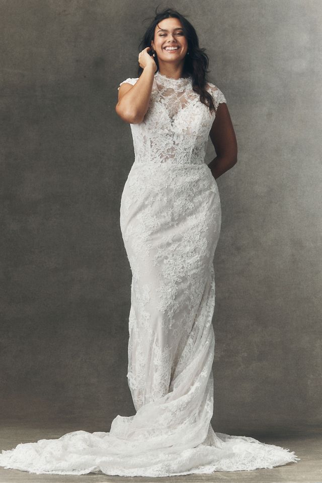 Anthropologie Weddings x Pronovias Eika Lace Wedding Gown #10