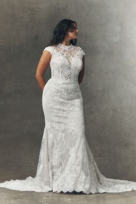Anthropologie Weddings x Pronovias Eika Lace Wedding Gown
