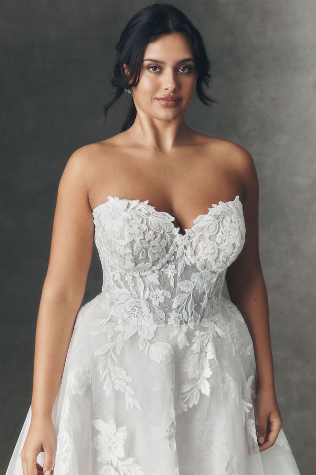 Anthropologie Weddings x Pronovias Tarya Strapless Wedding Gown #5