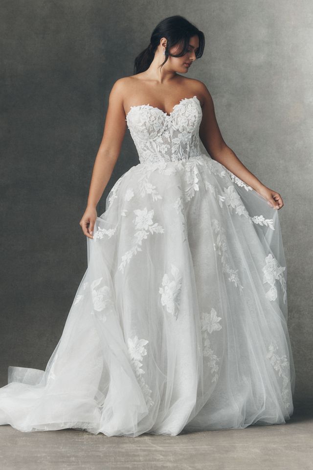 Anthropologie Weddings x Pronovias Tarya Strapless Wedding Gown #7