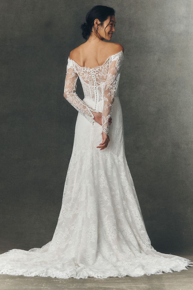 Anthropologie Weddings x Pronovias Eleny Corset Wedding Gown #1
