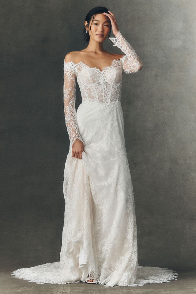Anthropologie Weddings x Pronovias Eleny Corset Wedding Gown #3