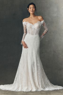 Anthropologie Weddings x Pronovias Eleny Corset Wedding Gown
