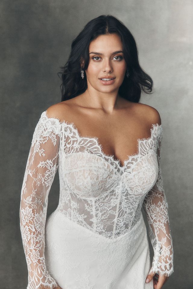 Anthropologie Weddings x Pronovias Eleny Corset Wedding Gown #6